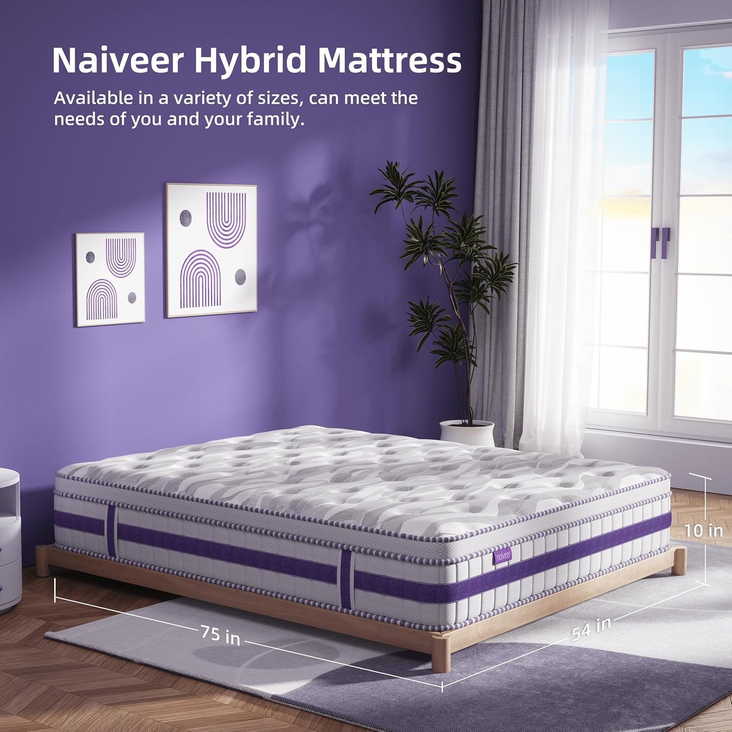 10 Inch Full Mattress Cooling Gel Memory Foam with CertiPUR-US Certified