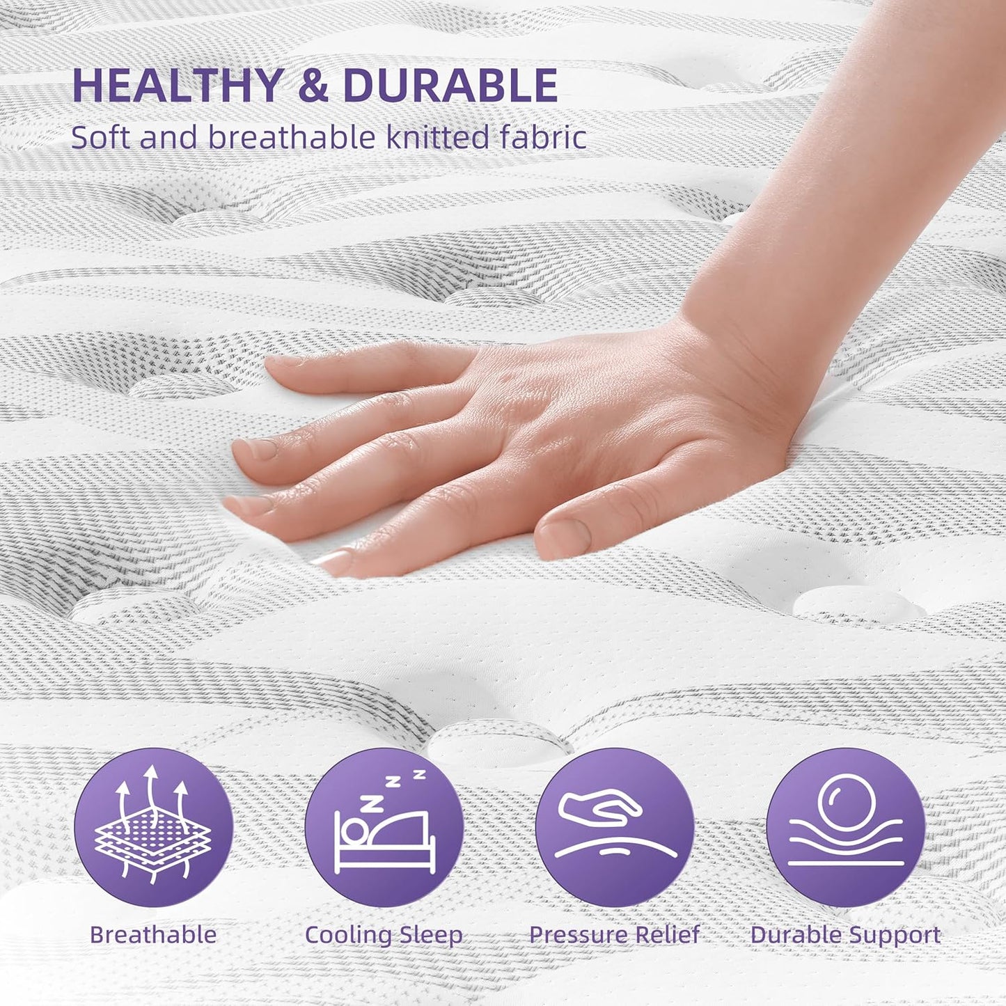 10 Inch Full Mattress Cooling Gel Memory Foam with CertiPUR-US Certified