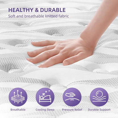 10 Inch Full Mattress Cooling Gel Memory Foam with CertiPUR-US Certified