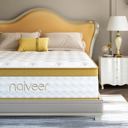10 Inch, Cooling Gel Memory Foam Hybrid in A Box,Double Mattress with Pocket Springs