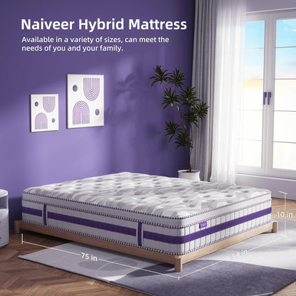 10 Inch Full Mattress Cooling Gel Memory Foam with CertiPUR-US Certified