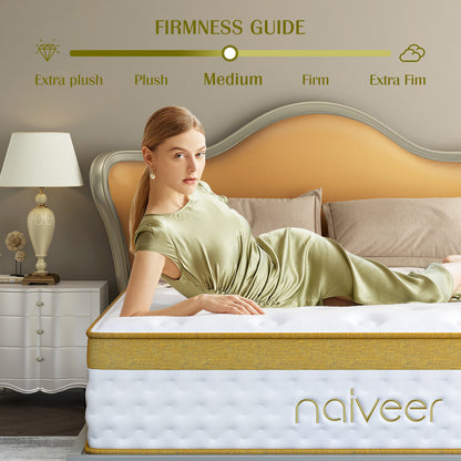 10 Inch, Cooling Gel Memory Foam Hybrid in A Box,Double Mattress with Pocket Springs