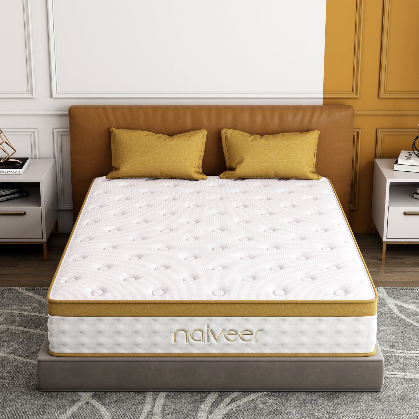 12 Inch, Double Mattress with Pocket Springs for Back Pain & Pressure Relief